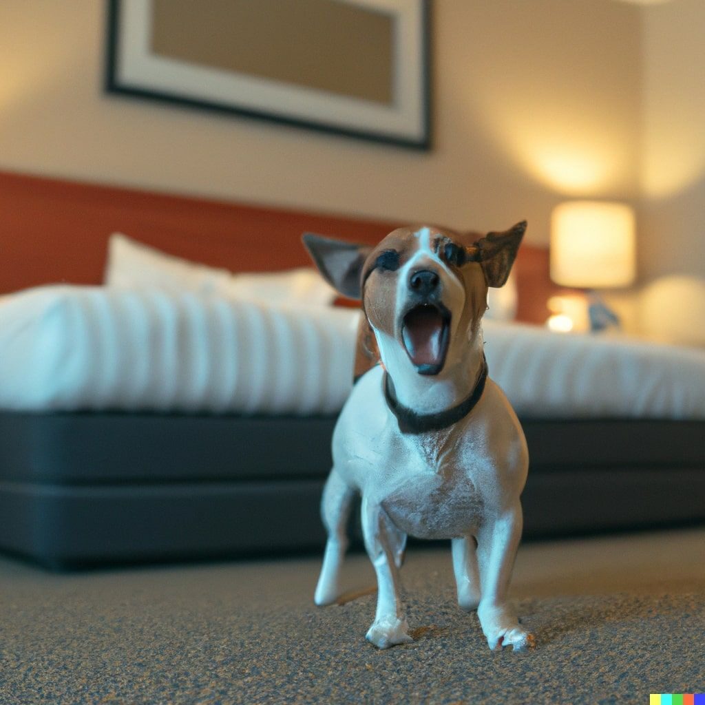 what can a hotel do about a barking dog