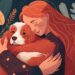 A Beginner's Guide To Getting An Emotional Support Animal Flat-lay scene of a cozy pet dog therapy session with a furry friend. Generated by AI