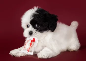 black and white maltipoo puppies