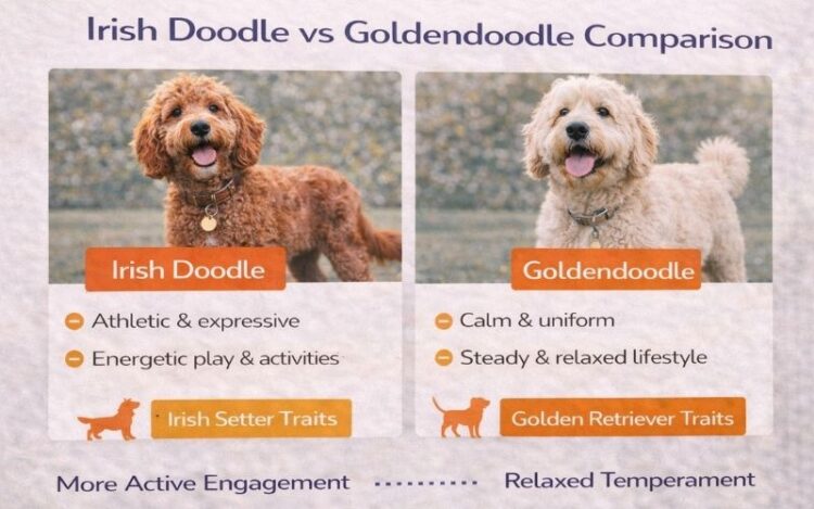Irish Doodle vs Goldendoodle Comparison