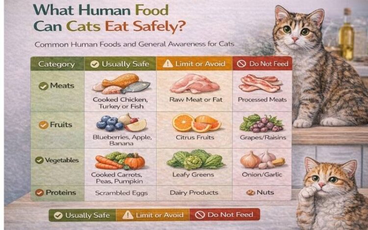 What Human Food Can Cats Eat Safely