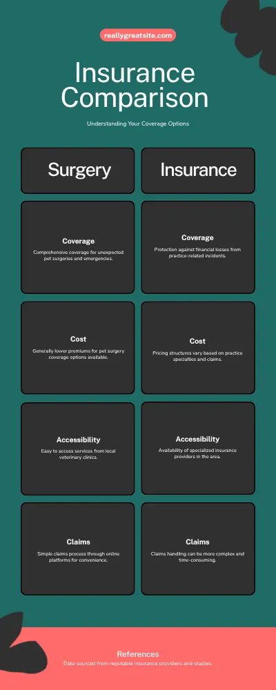 comparison o Pet Insurance and Surgery Insurance in the UK